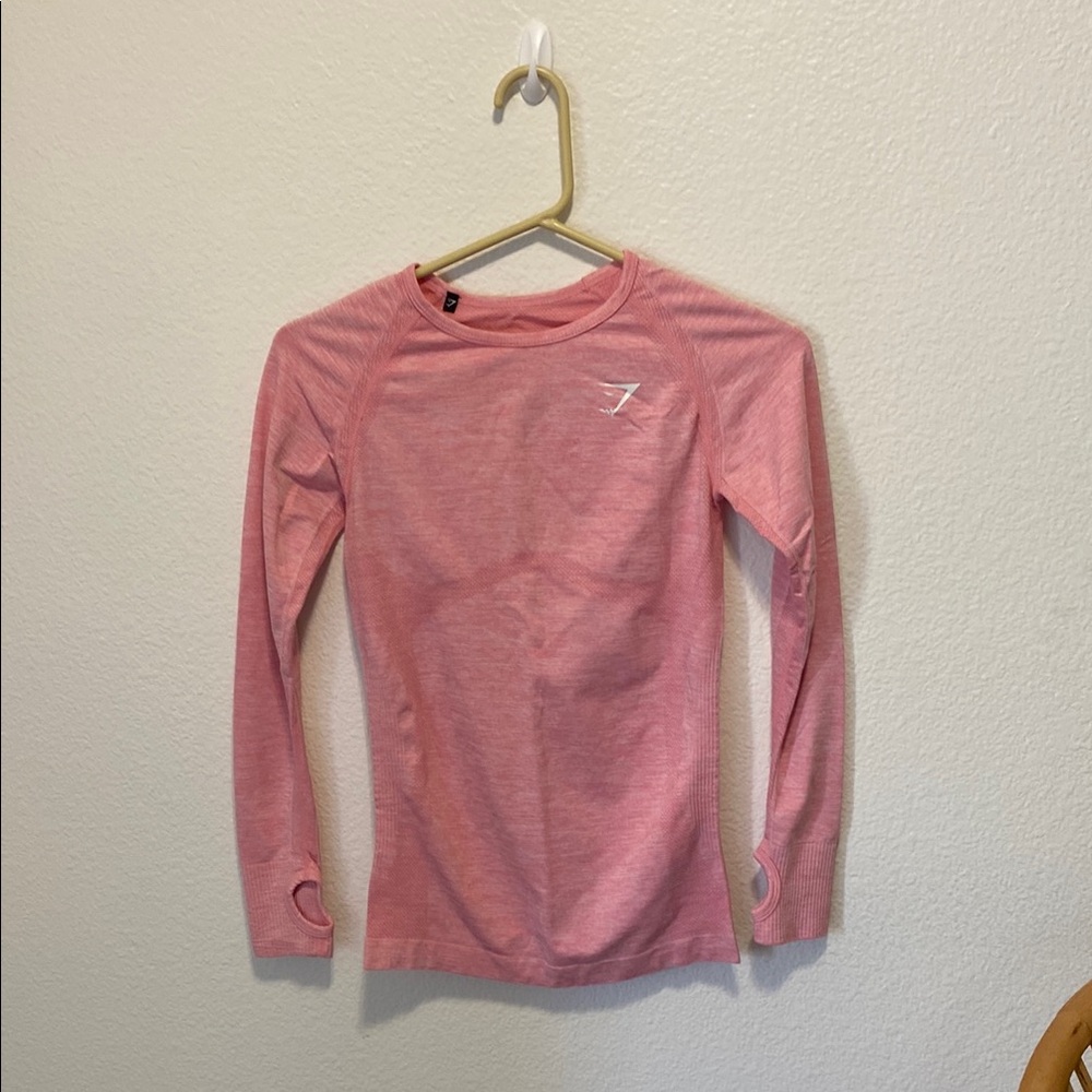 Gym Shark Pink Long Sleeve